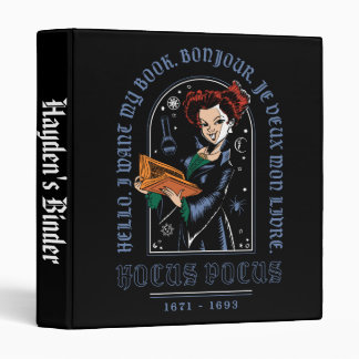 Hocus Pocus Winifred’s Book of Spells 3 Ring Binder