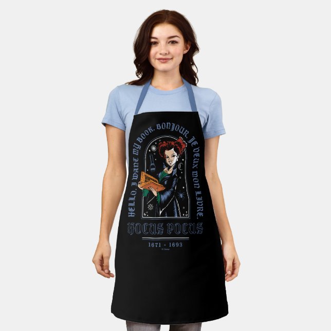 Hocus Pocus Winifred’s Book of Spells Apron (Worn)
