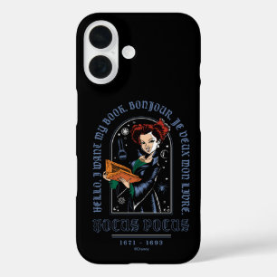 Hocus Pocus Winifred’s Book of Spells iPhone 16 Case