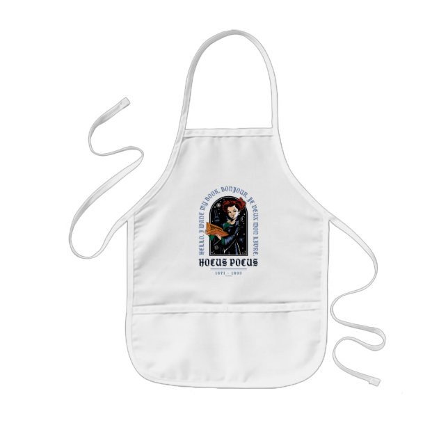 Hocus Pocus Winifred’s Book of Spells Kids' Apron (Front)