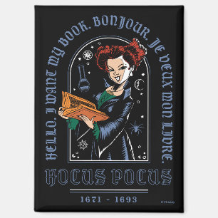 Hocus Pocus Winifred’s Book of Spells Magnet