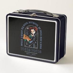 Hocus Pocus Winifred’s Book of Spells Metal Lunch Box