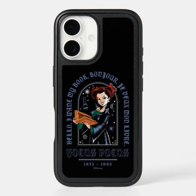 Hocus Pocus Winifred’s Book of Spells Otterbox iPhone Case (Back)