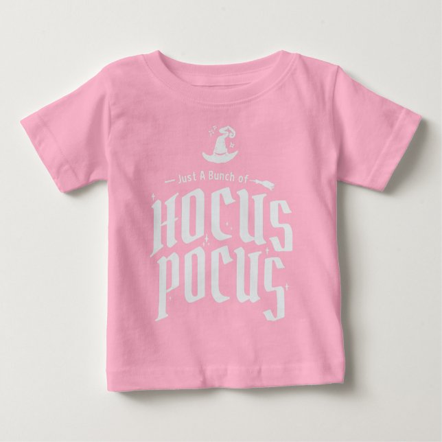 Hocus Pocus Witch Funny Halloween Baby T-Shirt (Front)