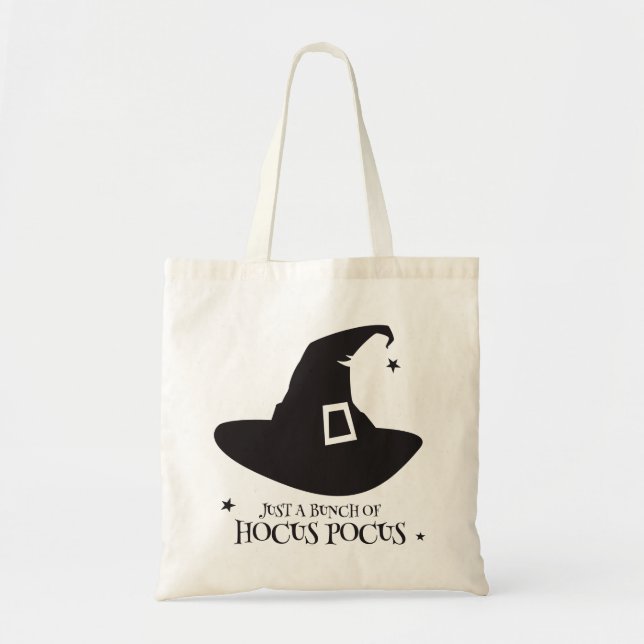 Hocus Pocus Witch Hat Tote Bag (Front)