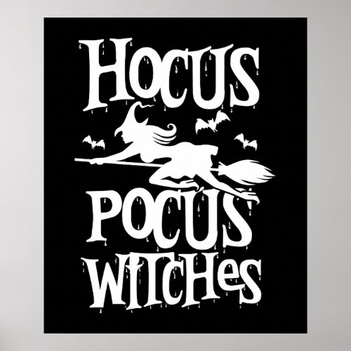 Hocus Pocus Witches Halloween Poster