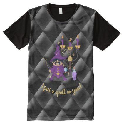 Hocus Pocus Wizard Spell Casting Tufted Tshirt