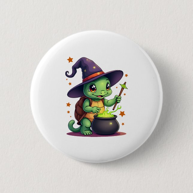 Hocus Shellcus Turtle Button (Front)
