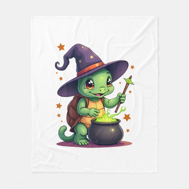 Hocus Shellcus Turtle Fleece Blanket (Front)