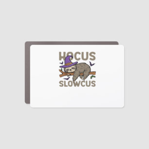 Hocus Slowcus Funny Halloween Sloth Classic T-Shir Car Magnet