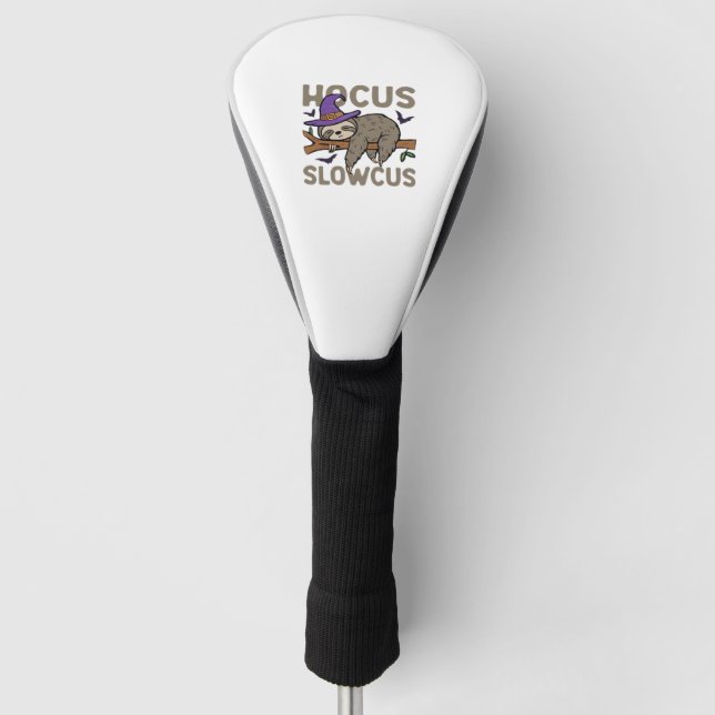 Hocus Slowcus Funny Halloween Sloth Classic T-Shir Golf Head Cover (Front)