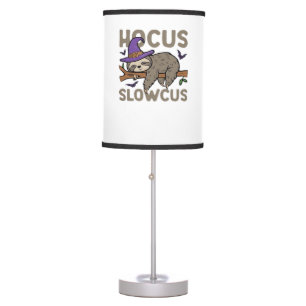 Hocus Slowcus Funny Halloween Sloth Classic T-Shir Table Lamp