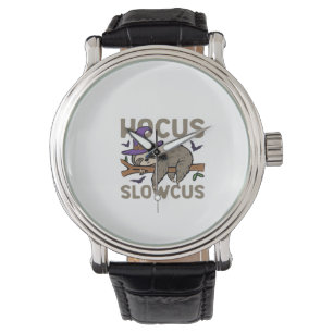 Hocus Slowcus Funny Halloween Sloth Classic T-Shir Watch