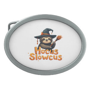Hocus Slowcus Sloth lovers Halloween costume tee E Belt Buckle