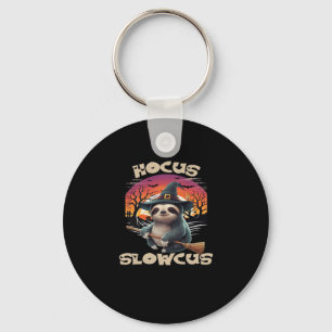 Hocus Slowcus Sloth lovers Halloween costume tee E Keychain