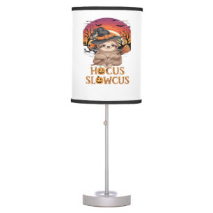 Hocus Slowcus Sloth lovers Halloween costume tee E Table Lamp