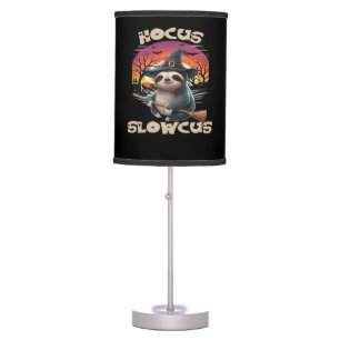 Hocus Slowcus Sloth lovers Halloween costume tee E Table Lamp