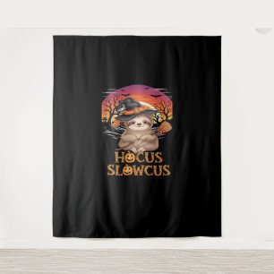 Hocus Slowcus Sloth lovers Halloween costume tee E Tapestry