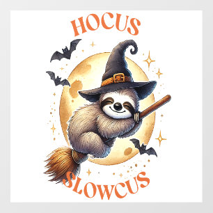 Hocus Slowcus Witch Sloth Wall Decal