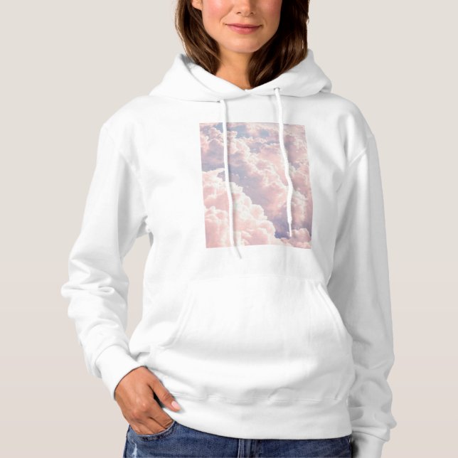 Hoddie Women: Sky Pink Hoodie (Front)