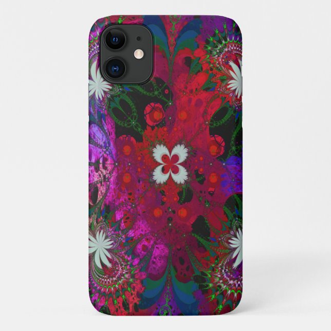 Hodge Podge Floral Abstract Case-Mate iPhone Case (Back)