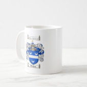 HODGES FAMILY CREST -  HODGES COAT OF ARMS COFFEE MUG (Front Left)