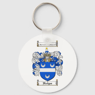 HODGES FAMILY CREST -  HODGES COAT OF ARMS KEYCHAIN