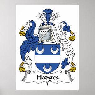 Hodges Family Crest Poster