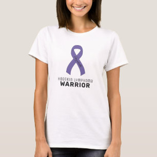 Hodgkin Lymphoma Cancer Ribbon White T-Shirt