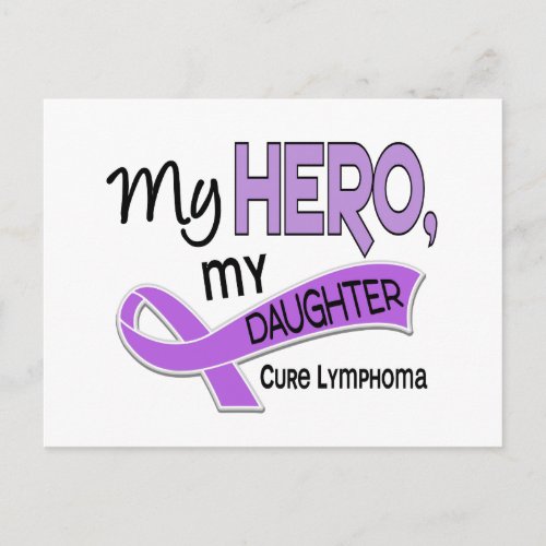 Hodgkins Lymphoma MY HERO MY DAUGHTER 42 Postcard