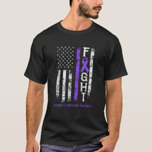 Hodgkin s Lymphoma Warrior US Flag T-Shirt