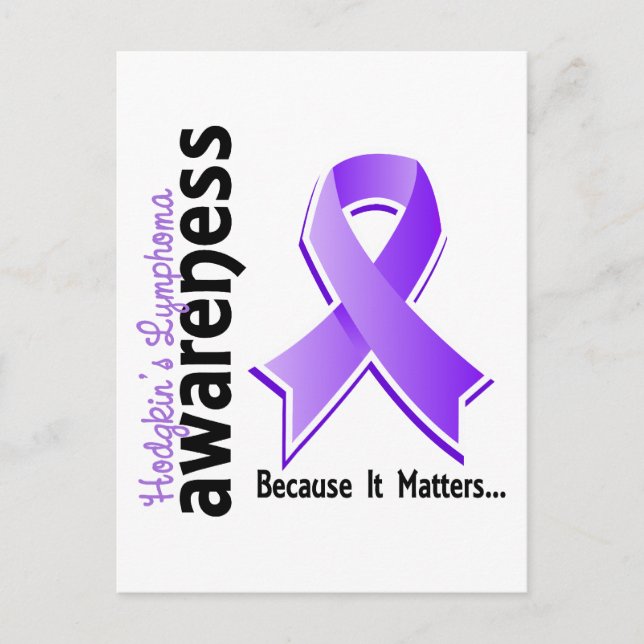 Hodgkin's Lymphoma Awareness 5 Postcard (Front)