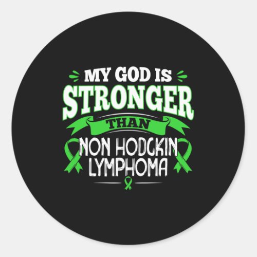 Hodgkins Lymphoma Awareness _ Blood Cancer Surviv Classic Round Sticker