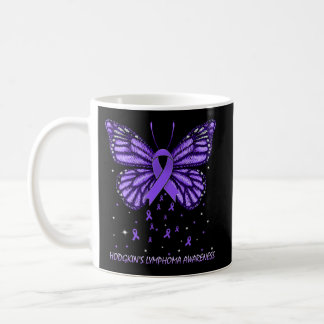 Hodgkin'S Lymphoma Awareness Butterfly Coffee Mug