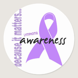 Hodgkins Lymphoma Awareness Classic Round Sticker