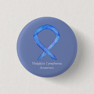 Hodgkins Lymphoma Awareness Ribbon Custom HL Pins
