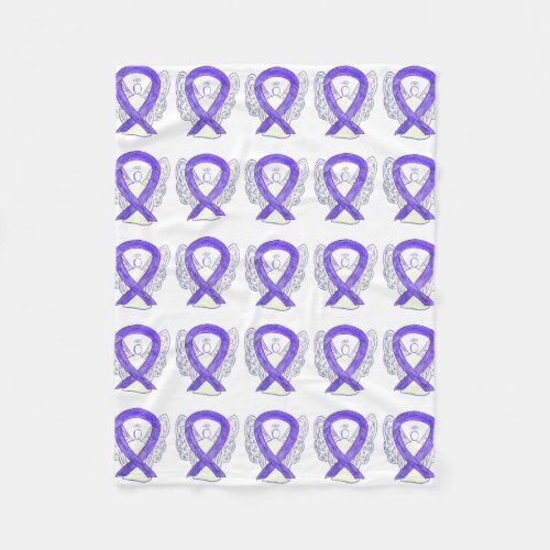 Hodgkins Lymphoma Awareness Ribbon Soft Blankets