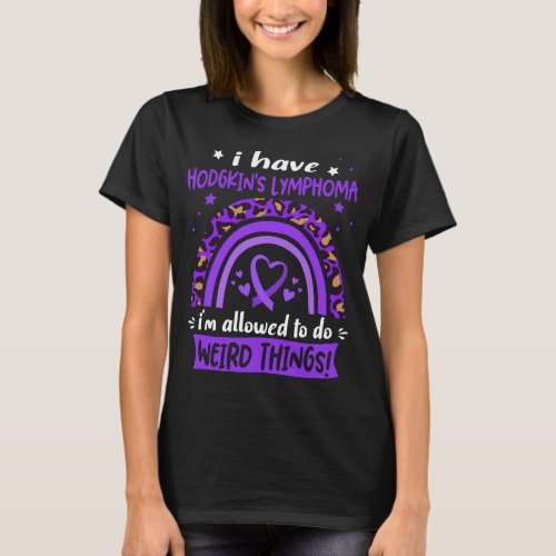 Hodgkins Lymphoma Awareness Ribbon Support Gifts T_Shirt