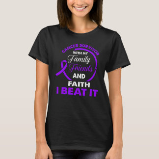 Hodgkin's  Lymphoma Cancer Survivor I Beat It T-Shirt