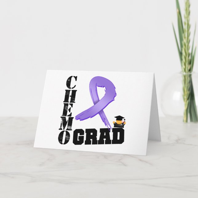 Hodgkin's Lymphoma Chemo Grad Card (Front)