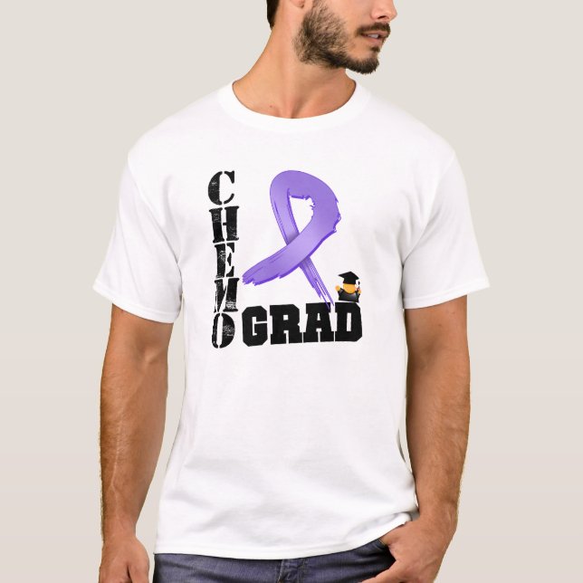 Hodgkin's Lymphoma Chemo Grad T-Shirt (Front)