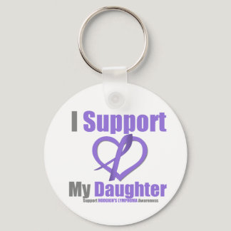 Hodgkin's Lymphoma I Support My Daughter Keychain