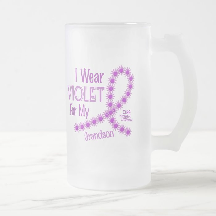 Hodgkins Lymphoma I Wear Violet For My Grandson 26 Coffee Mug