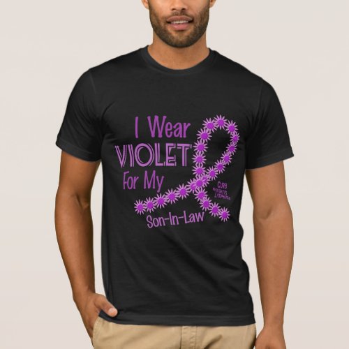 Hodgkins Lymphoma I Wear Violet For My Son_In_Law T_Shirt