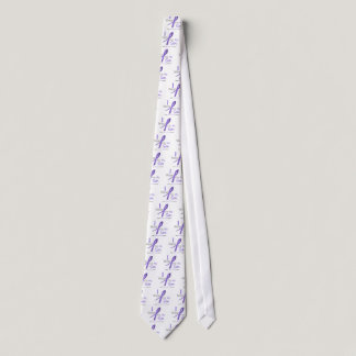 Hodgkin's Lymphoma I Wear Violet Ribbon For My Son Neck Tie