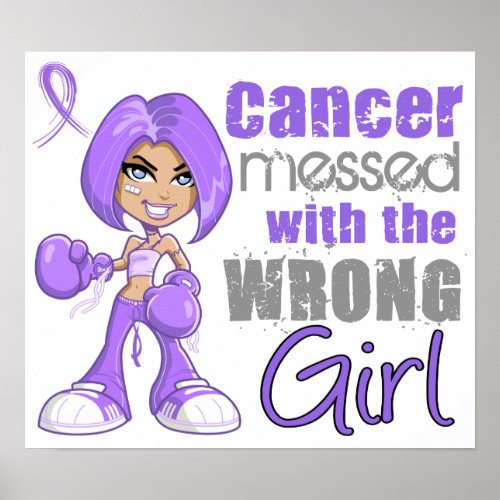 Hodgkins Lymphoma Messed With Wrong Girl Poster