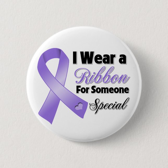 Hodgkins Lymphoma Ribbon Someone Special Pinback Button (Front)
