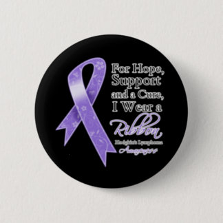 Hodgkins Lymphoma Support Hope Awareness Pinback Button