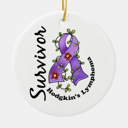 Hodgkins Lymphoma Survivor 15 Ceramic Ornament