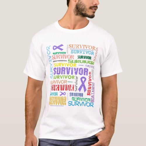 Hodgkins Lymphoma Survivor Collagepng T_Shirt